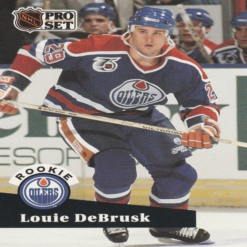 Louie DeBrusk - 1991 Pro Set Rookie Card